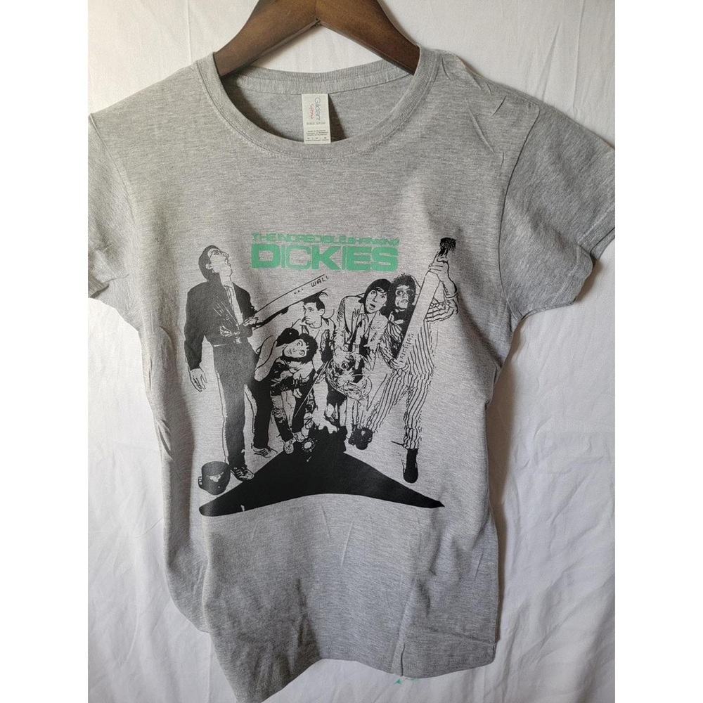 Dickies Light Grey Graphic Band Tee with Mint Logo